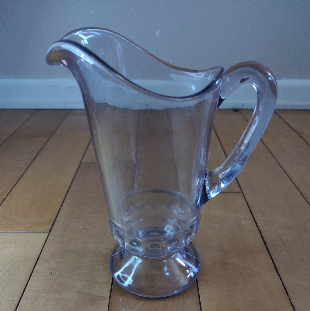 Antique EAPG Small Glass Serving Pitcher